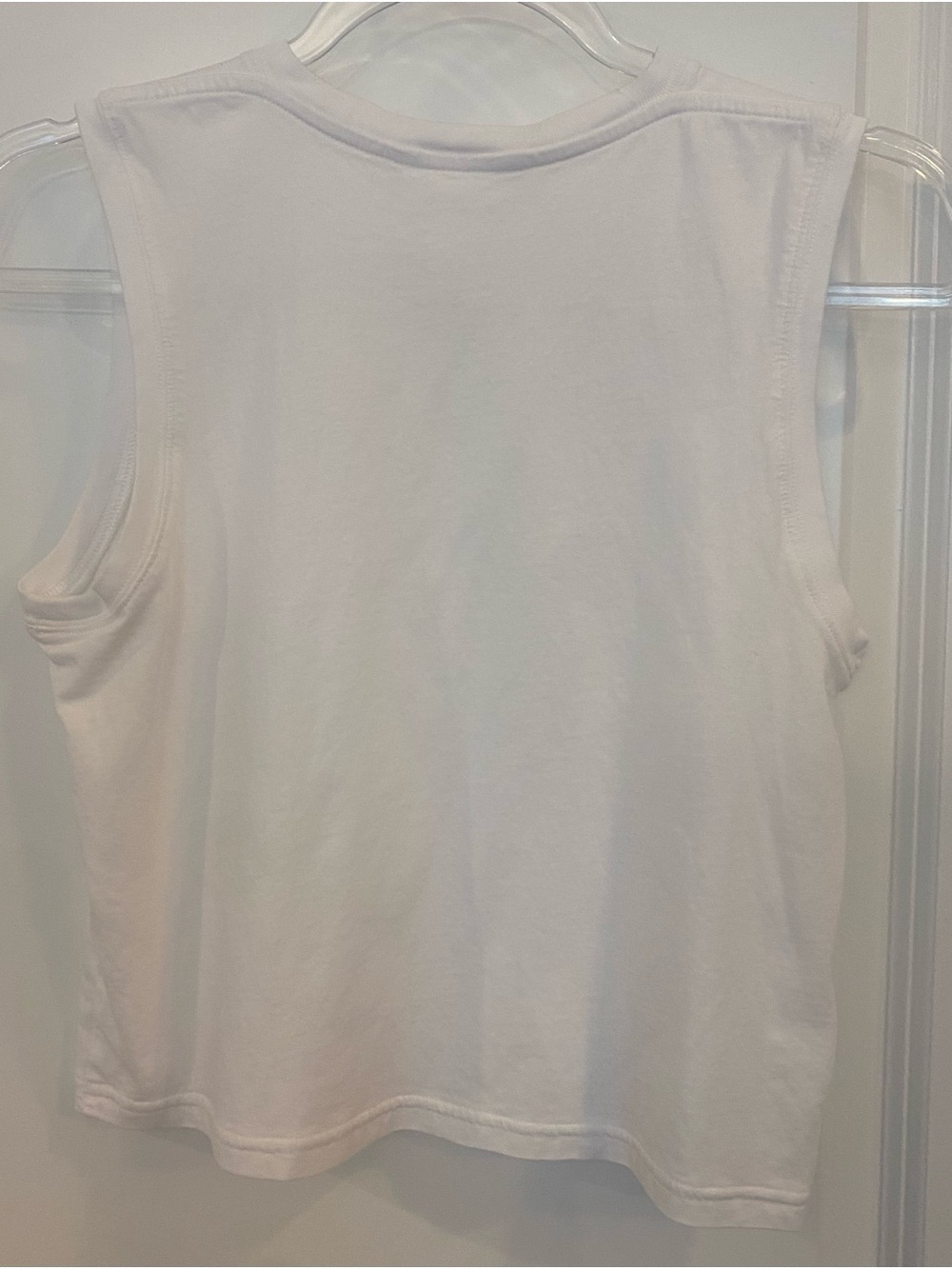 NWOT Athleta Cropped Tank Sz XS White Pit To Pit 17” Shoulder To Hem 18.5” - Picture 3 of 3